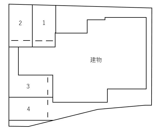 へーベルメゾン那珂の駐車配置図