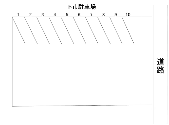 下市駐車場の駐車配置図