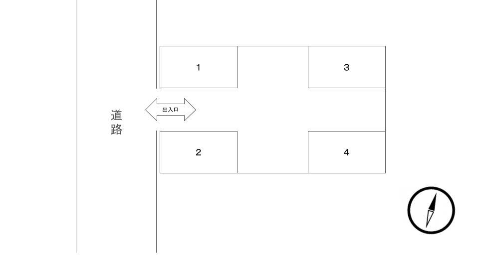 小脇町996-4 駐車場の駐車配置図