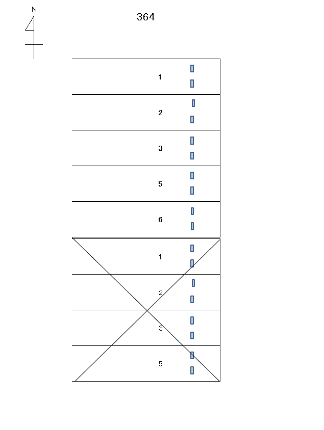 岩倉-364の駐車配置図