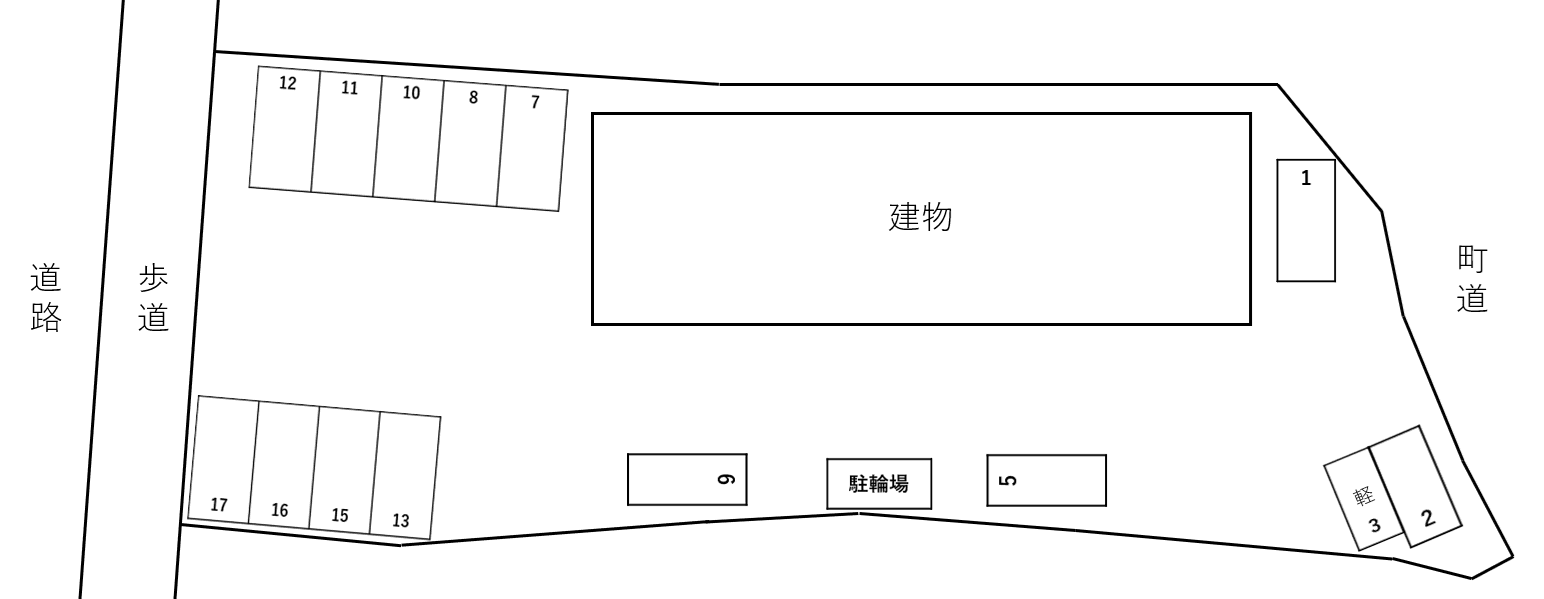 グラン ソレーユの駐車配置図