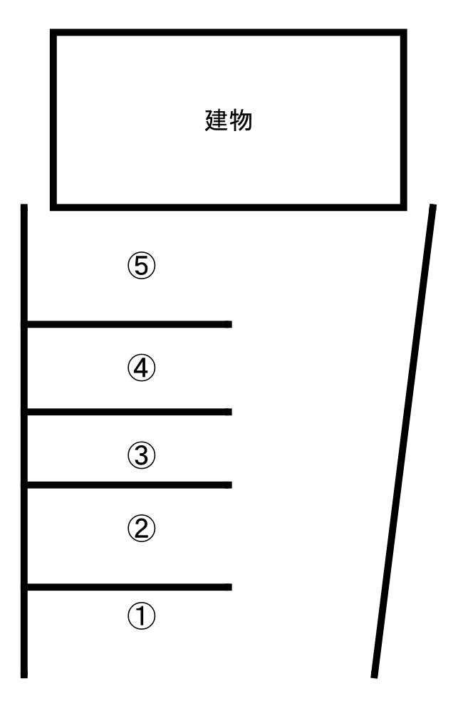 志多伯駐車場の駐車配置図