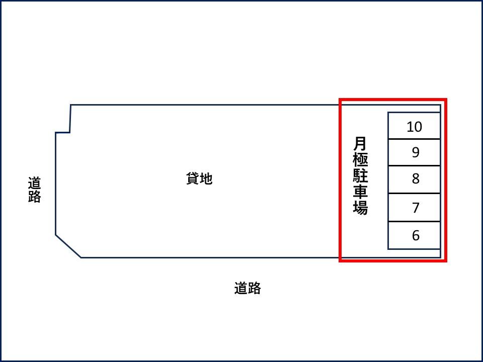 吉川美南駅前月極駐車場の駐車配置図