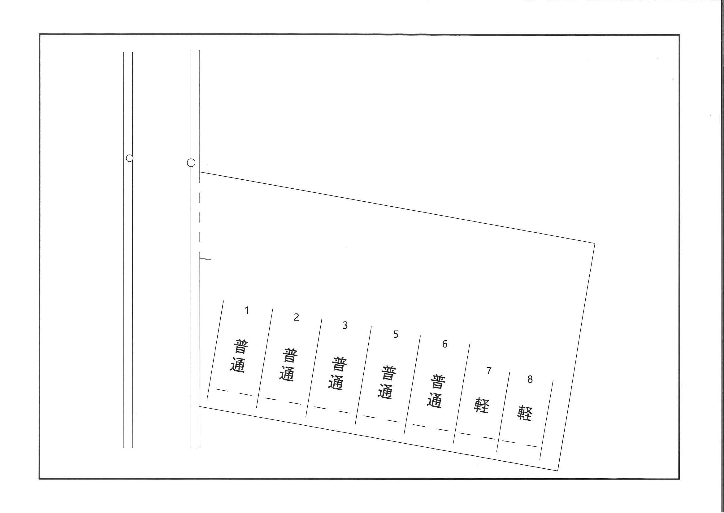 BINGOパーキングの駐車配置図