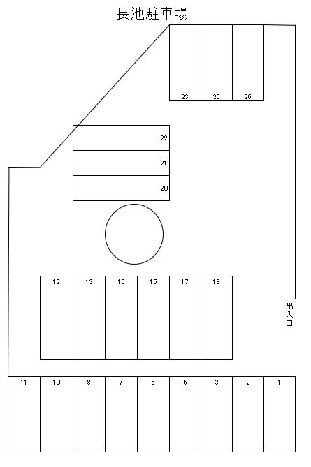 長池駐車場の駐車配置図