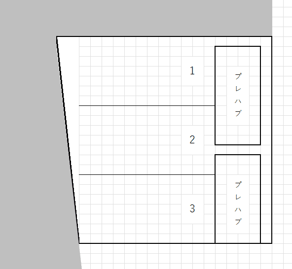栄町4丁目駐車場の駐車配置図