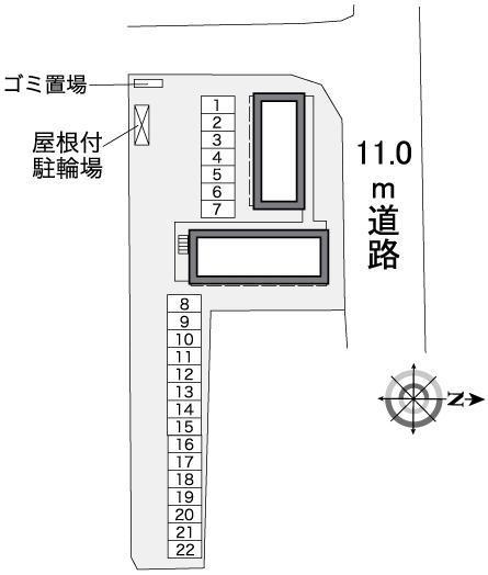 せせらぎ(38052)の駐車配置図