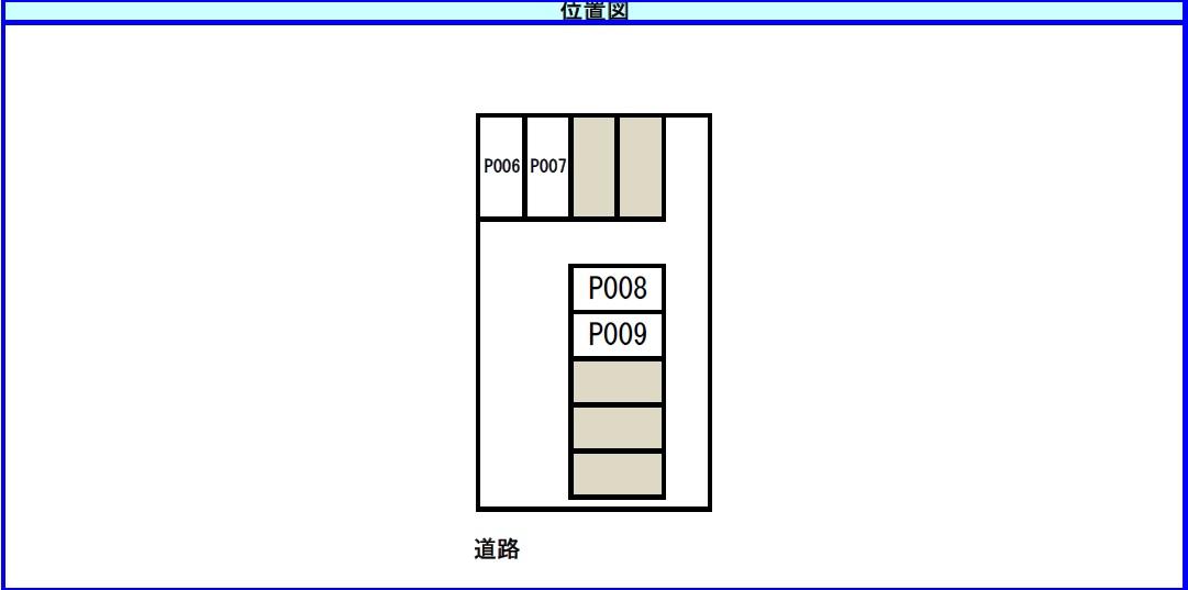 泉野駐車場の駐車配置図