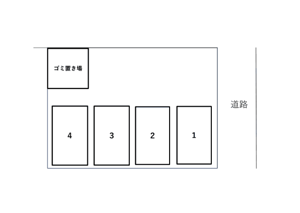 水野駐車場の駐車配置図