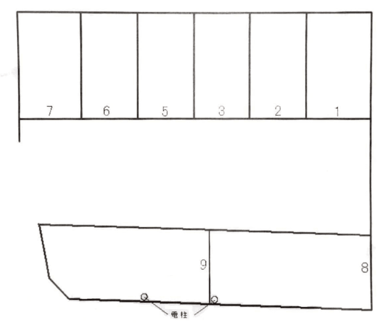 6丁目土𣘺駐車場の駐車配置図