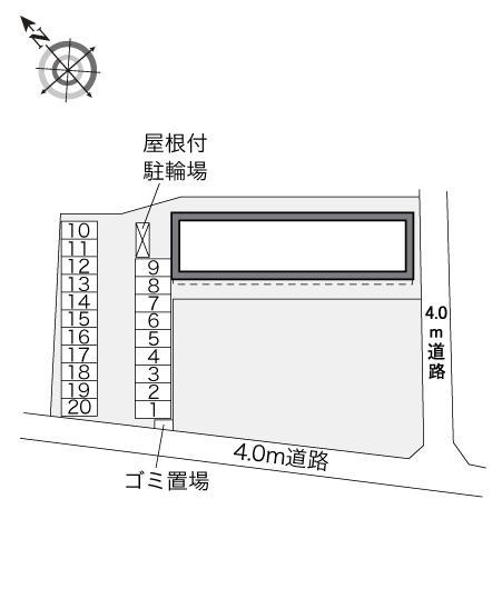 託麻南(29758)の駐車配置図