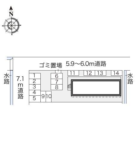 Zebra1(15450)の駐車配置図