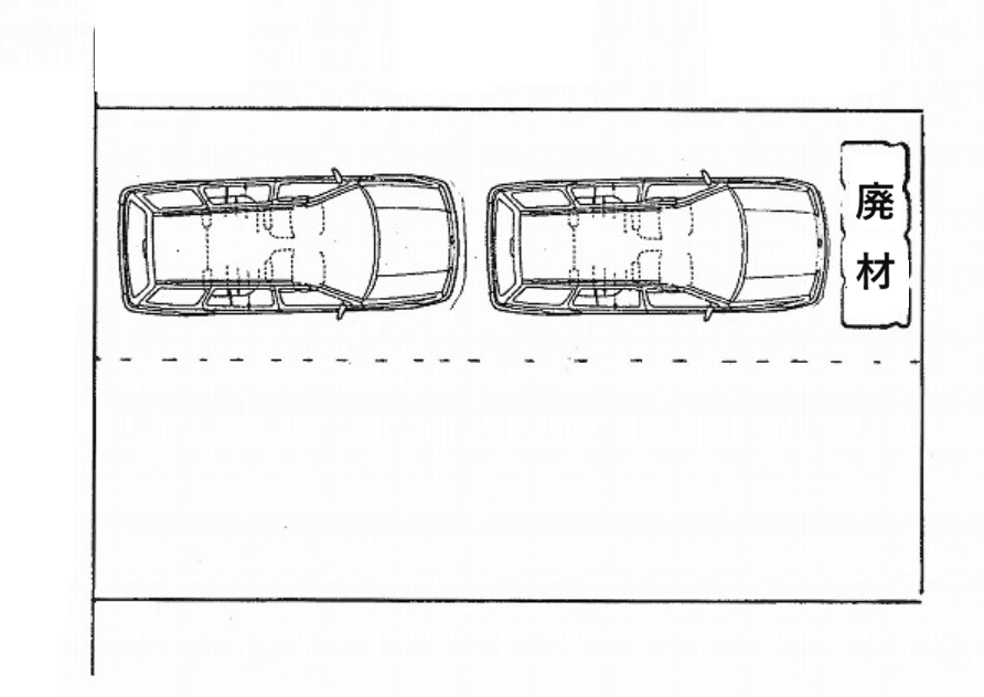 パーク千手堂南2の駐車配置図