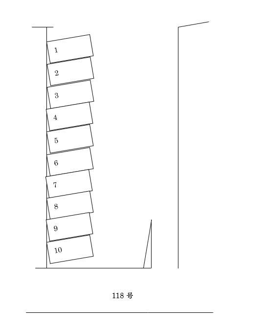 文京内藤パーキング2の駐車配置図