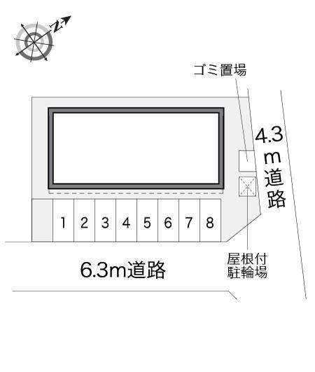 ルミエール高出(14036)の駐車配置図