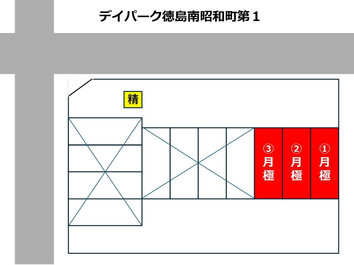 デイパーク南昭和町第1の駐車配置図