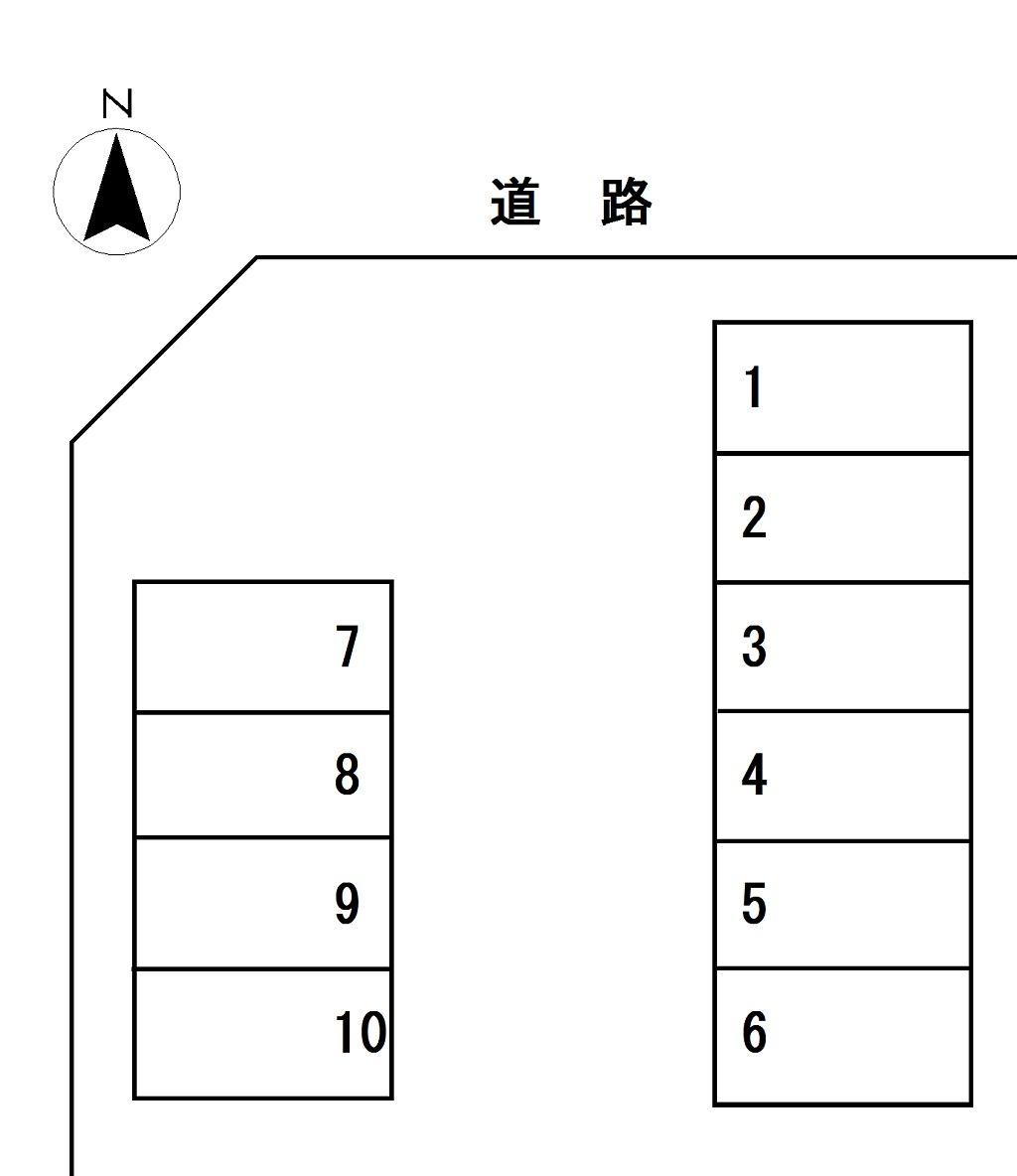 マストー駐車場の駐車配置図
