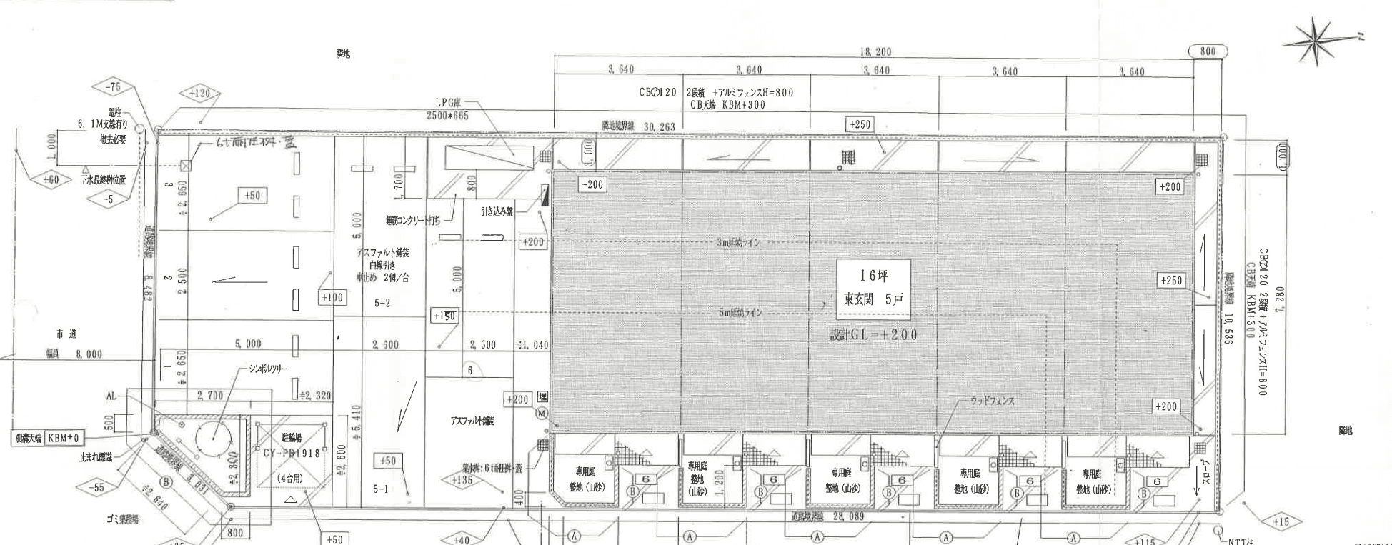 アモーレ天王の駐車配置図