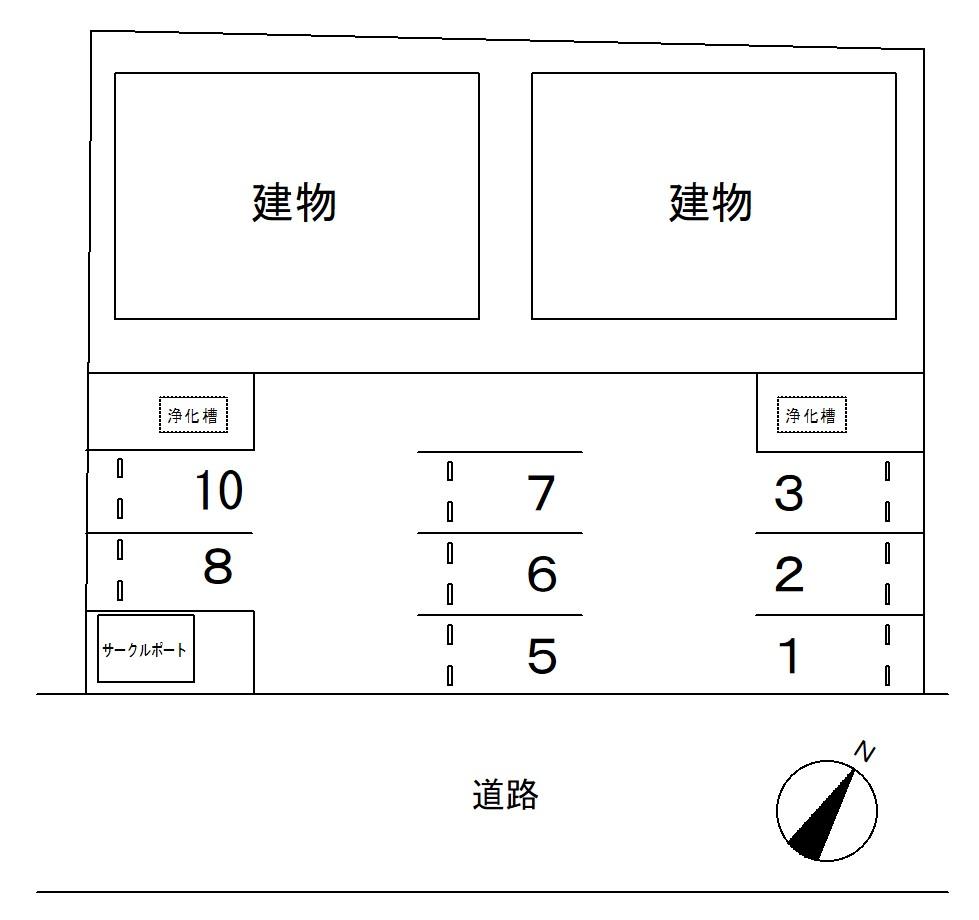 83095SUN FLEX Aの駐車配置図