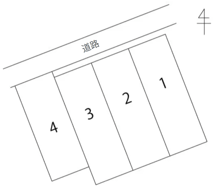 KIKURI&Co.駐車場の駐車配置図
