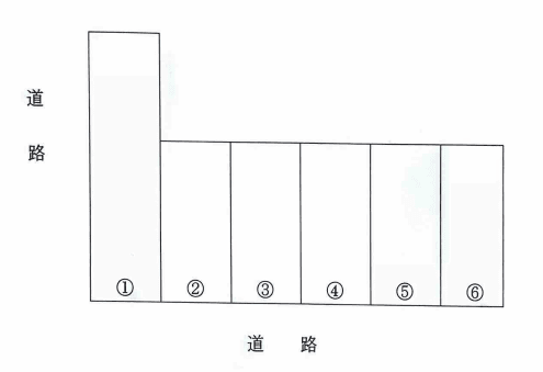 パーキング六田の駐車配置図