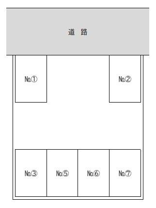 すえひろパーク肥塚4丁目の駐車配置図