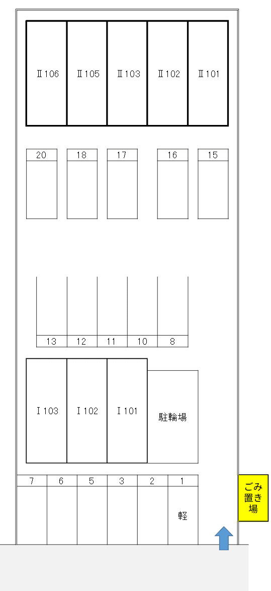 Classeedの駐車配置図
