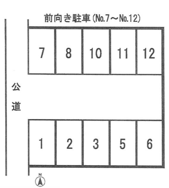 306駐車場の駐車配置図