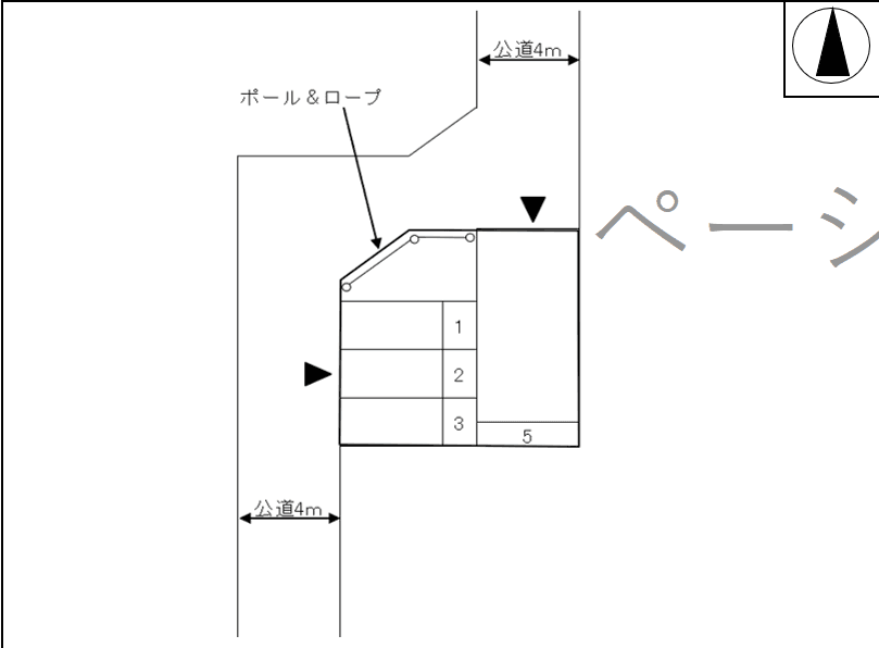 福田3-7Pの駐車配置図