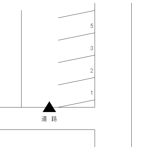 長坂町駐車場の駐車配置図