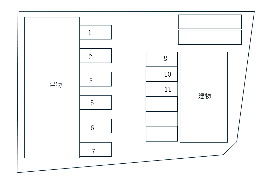 ポンテカーサ Ⅰの駐車配置図