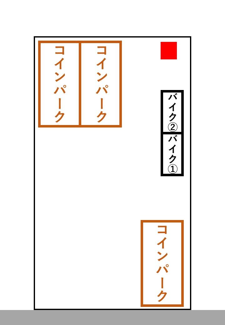 蕨中央5丁目バイク駐輪場の駐車配置図