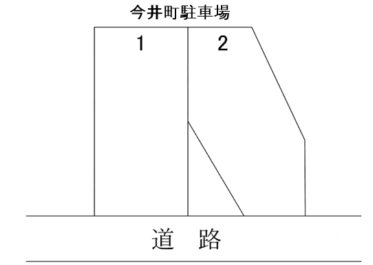 今井町駐車場の駐車配置図