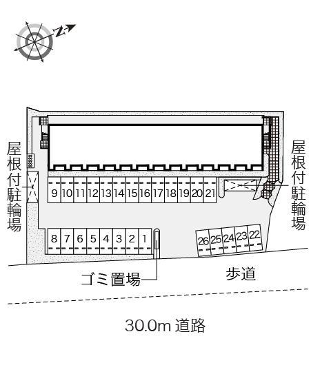 一枚沖(54913)の駐車配置図
