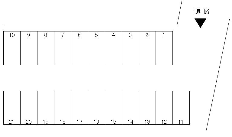 和泉1丁目駐車場の駐車配置図