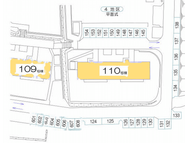 東豊中第2(北側)の駐車配置図