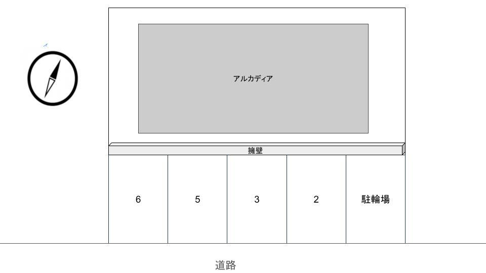 神谷内町葵229の駐車配置図