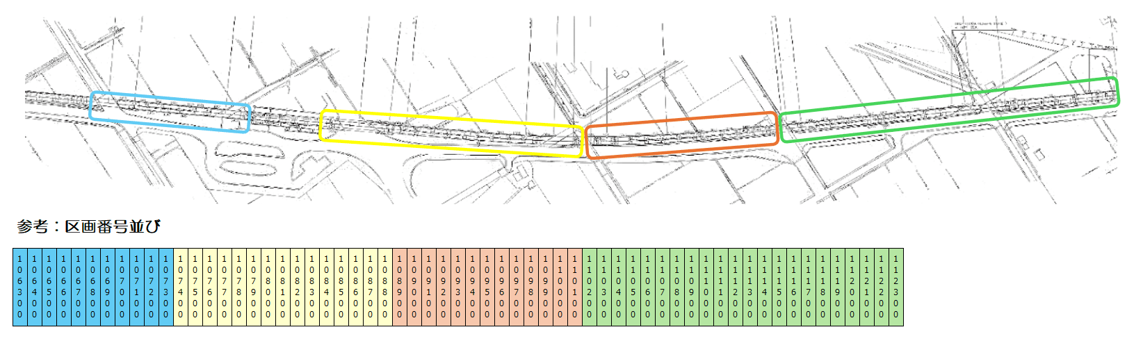 高架下03 (1063-1123)の駐車配置図
