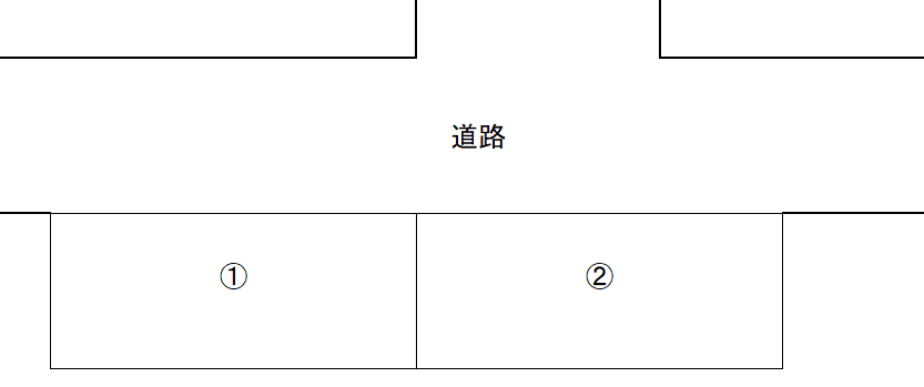 中央一丁目駐車場の駐車配置図