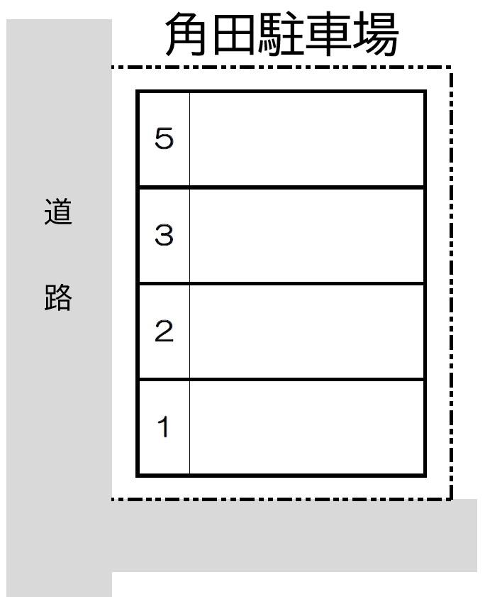 角田駐車場の駐車配置図