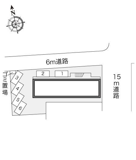 シャイン清栄(14318)の駐車配置図