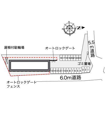 月隈(38592)の駐車配置図