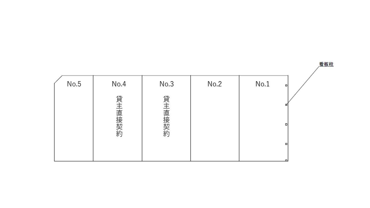 相原第一駐車場の駐車配置図