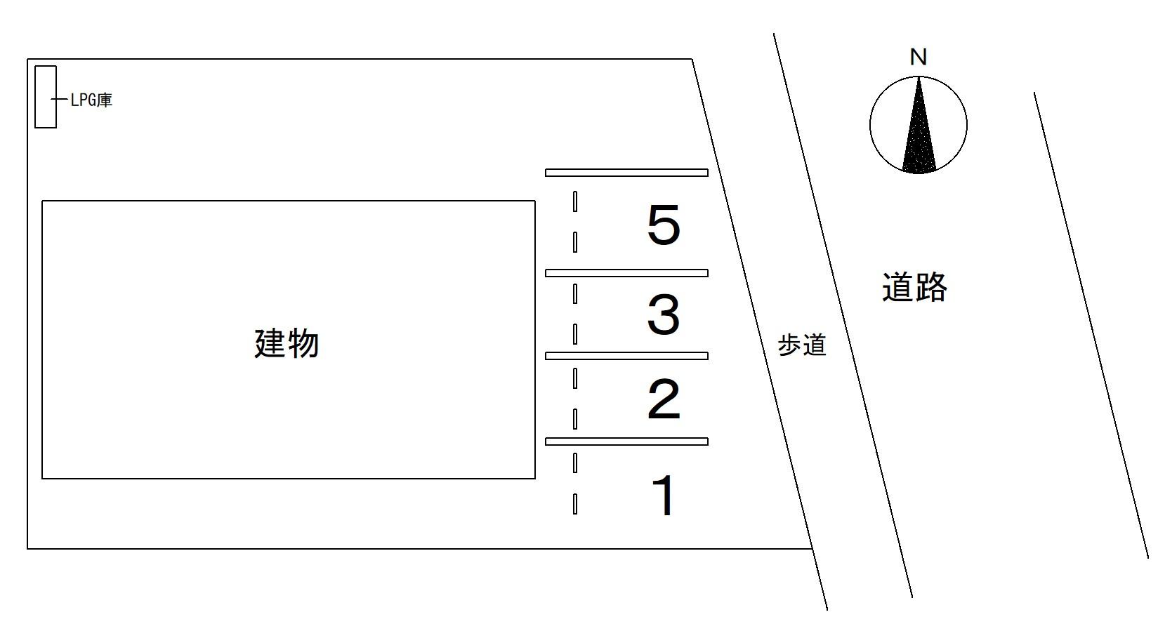 エスポワールの駐車配置図