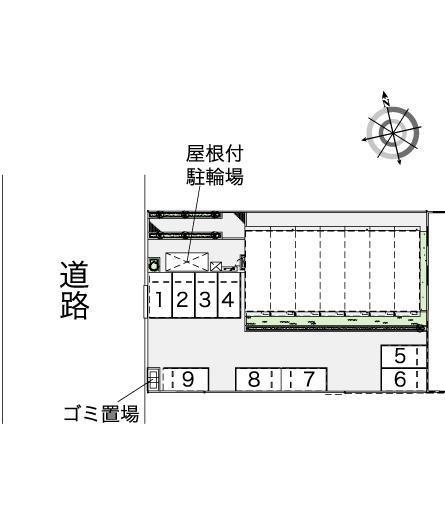 リバーサイド堀割(44525)の駐車配置図