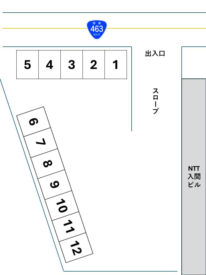 入間ビルの駐車配置図