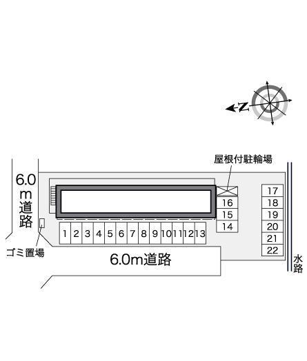 フラワーヒルズ(39530)の駐車配置図