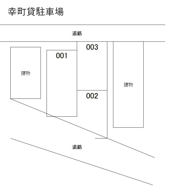 幸町貸駐車場の駐車配置図