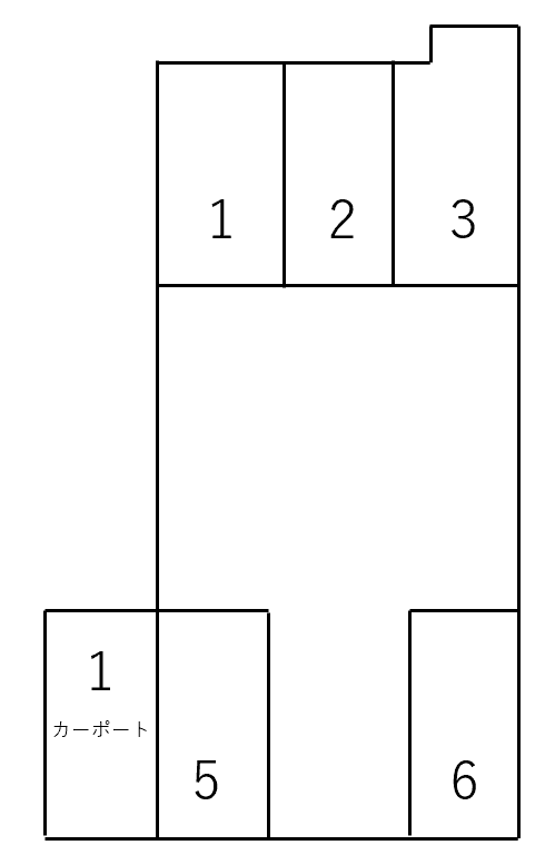 千葉駐車場の駐車配置図