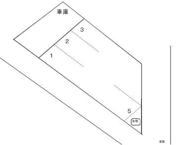 五福4区月極駐車場の駐車配置図